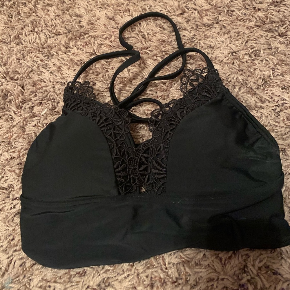 black bikini top NWOT
